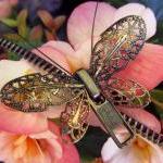 Steampunk Butterfly Zipper..